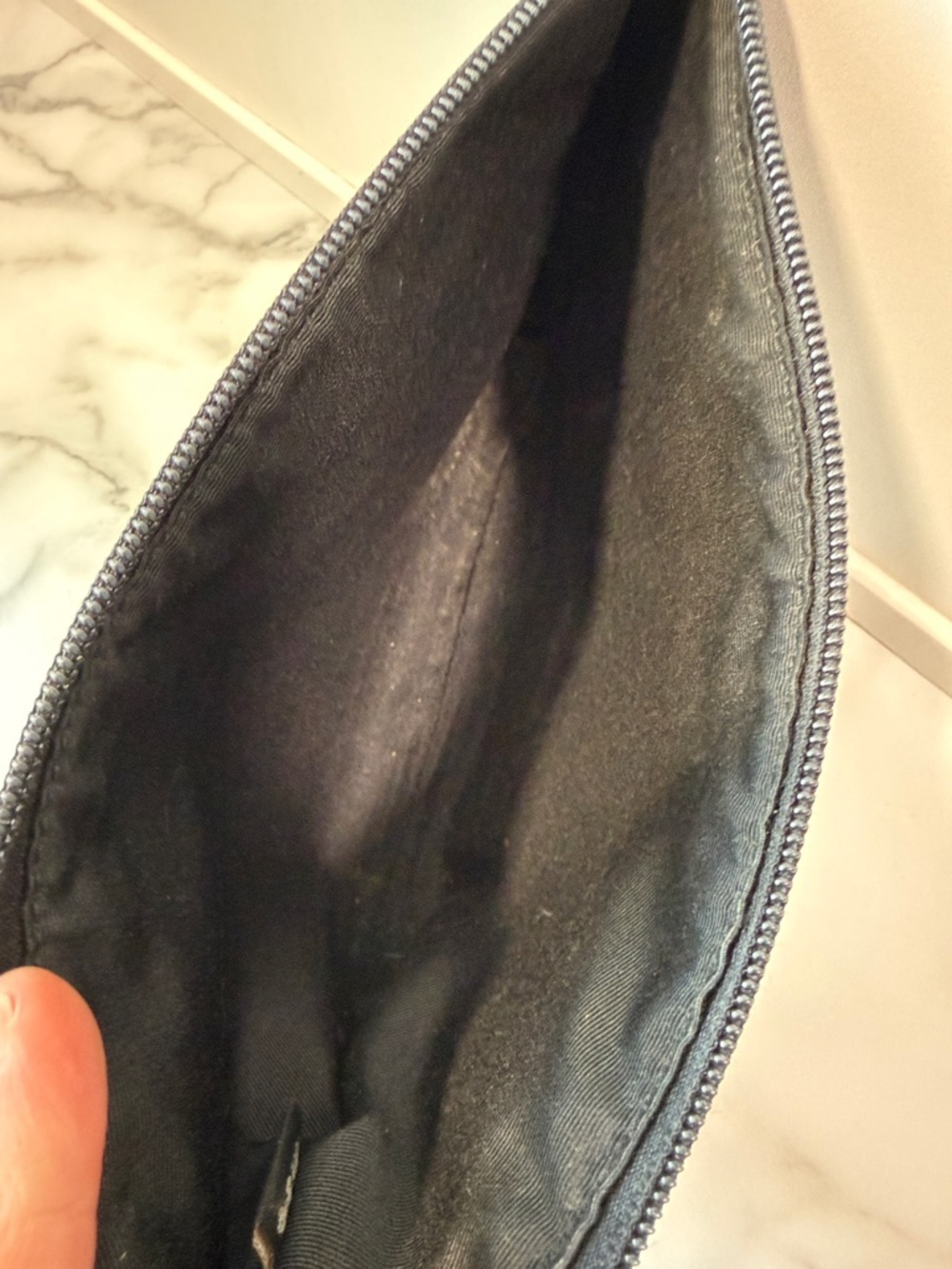 Coach Crossgrain Leather Storypatch Pouch Clutch Bag in black - Picture 5 of 6